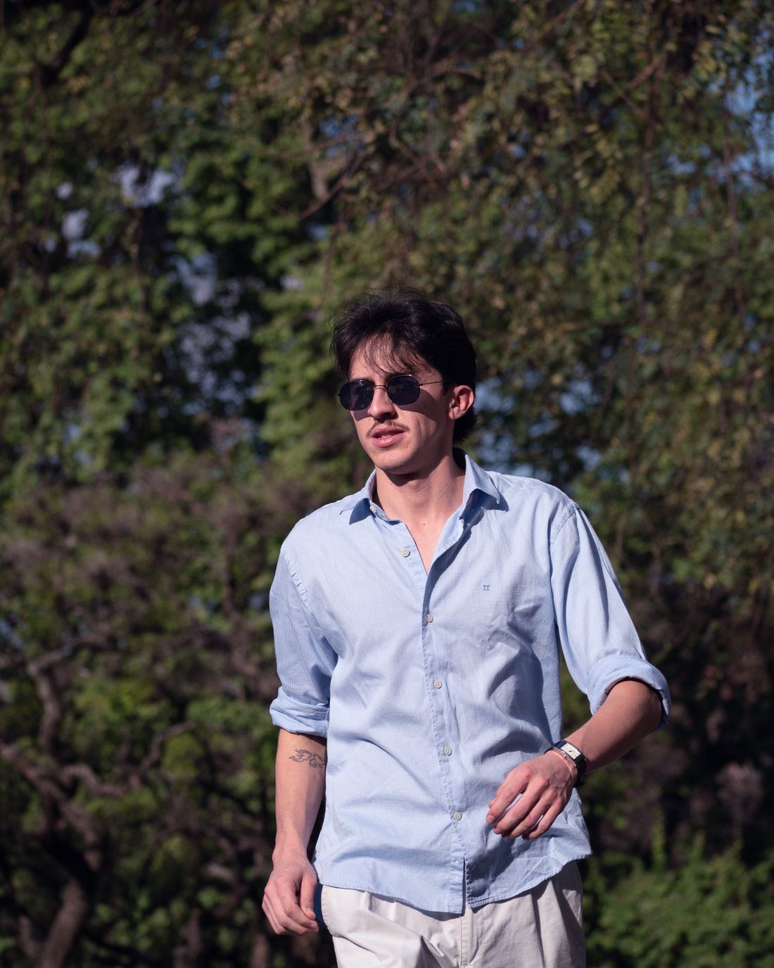 Washed Oxford Button-Down — Sky Blue
